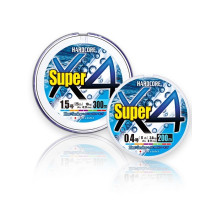 Пл.шн. Duel PE Hardcore Super X4 200м 5Color #0,8 (0,15мм) 6,4kg