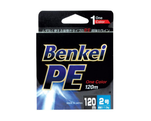 Шнур Benkei PE, 120м, зеленый #0,8, 0,148мм, 4,0кг