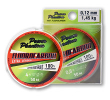 Леска Power Phantom Fluorocarbon Extra Leader, 1,5 0,205мм, 3,1 кг,прозрачный, 50м