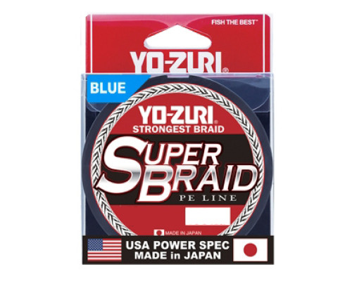 Пл.шн. Yo-Zuri PE Super Braid 275м Blue (0,19мм) 15lbs