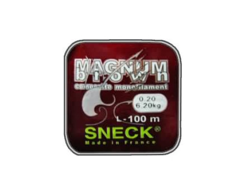 Леска моно. Sneck Magnum Brown d=0,40 100м