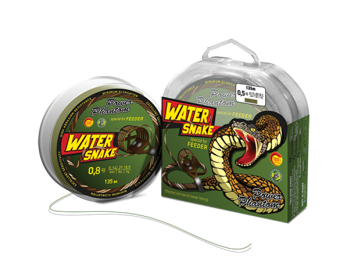 Шнур Power Phantom WaterSnake PE 135m, camo-green #1,5 (12,7кг), 0,20mm