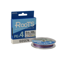 Шнур Gosen ROOTS PE X4 Multi Color 200м #0.4