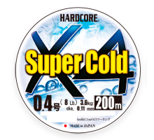 Пл.шн. Duel PE Hardcore Super Cold X4 200м Hi-Vis Yellow #1,5 (0,21мм)