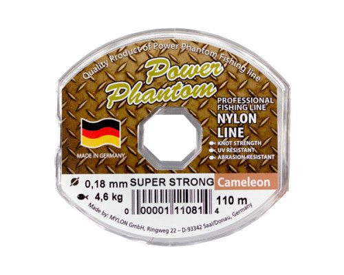Леска Power Phantom Super Strong, 0,30мм, 10,6 кг,хамелеон, 110м