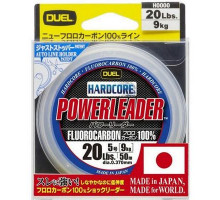 Леска Duel Hardcore Powerleader FC 50m 50Lbs/22Kg (0.620mm)
