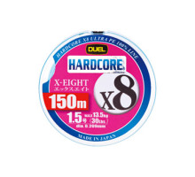 Пл.шн. Duel PE Hardcore X8 150m White #0.8 (0.153мм) 7.0 кг.