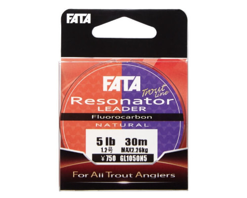Леска Gosen Fluorocarbon Resonator Leader FC 30m 2 lb (#0.5), 0,91кг