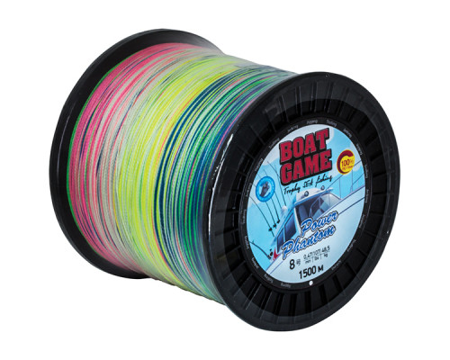 Шнур Power Phantom Boat, 1500m, multicolor #6 0,41мм, 40.3кг