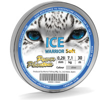 Леска Power Phantom Ice Warrior , 0,18мм, 3,5 кг,серебряный, 30м