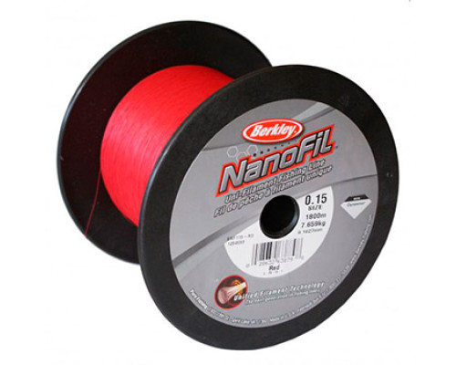 Леска Berkley NANOFIL Lo-Vis Red, 1800M, 0.25MM