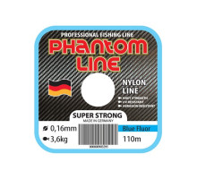 Леска моно. Phantom Line Super Strong, 0,33mm, 11,9kg, светло-голубой