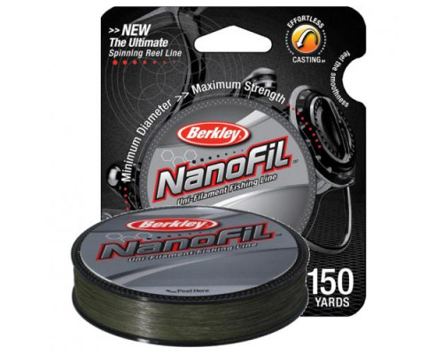 Леска Berkley NANOFIL Lo-Vis Green, 270M, 0.10MM