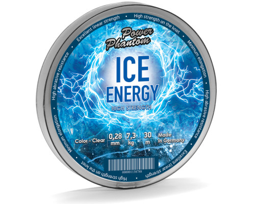 Леска Power Phantom Ice Energy , 0,16мм, 3,5 кг, 30м