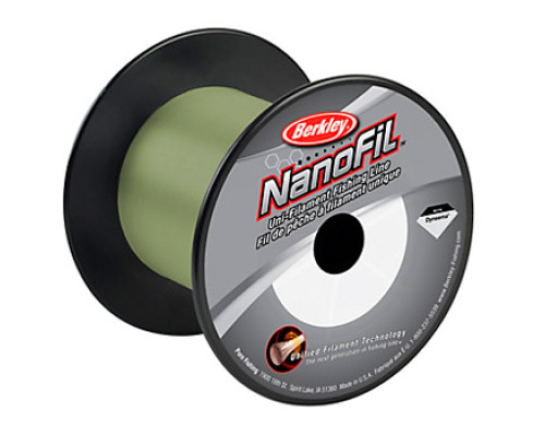 Леска Berkley NANOFIL Lo-Vis Green, 1800M, 0.17MM