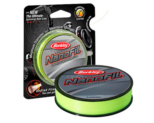 Леска Berkley NANOFIL Hi-Vis Chartreuse, 270M, 0.25MM