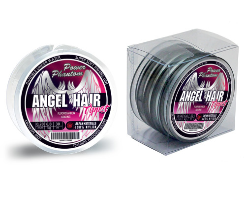 Леска Power Phantom ANGEL Hair Tippet CLEAR 0,14mm, 1,8kg 30m