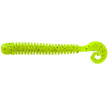 Мягкие приманки LureMax CHEEKY WORM 4''/10см, LSCW4-002 Lime pepper (10 шт.)