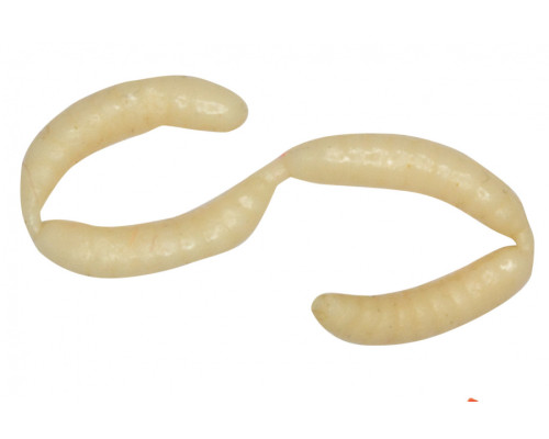 Мягкие приманки LureMax MAGGOT 0,5''/1см LSMG05B-015-White (банка)