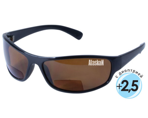 Поляризационные очки Alaskan AG20-01 Anvik brown "diopter +2.5"