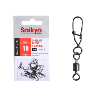Вертлюг с застежкой Saikyo SA-301-10 - 10 шт (7кг)