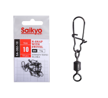 Вертлюг с застежкой Saikyo SA-302-10 - 10 шт (7кг)