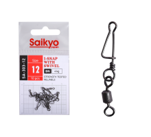 Вертлюг с застежкой Saikyo SA-303-12 - 10 шт (4кг)