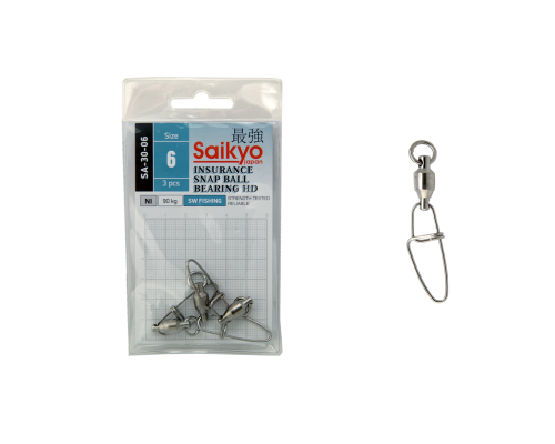 Морской вертлюг с застежкой Saikyo SA-30-06 -3шт (90кг)