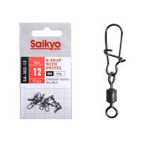 Вертлюг с застежкой Saikyo SA-302-12 - 10 шт (6кг)