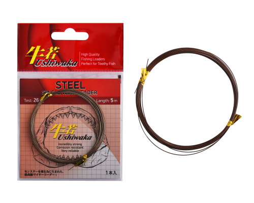 Поводочный материал Ushiwaka Steel Single Wire, 26кг 5м