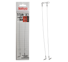 Поводок Saikyo Titan 1x1 STO1509, 9кг/15см, 2шт