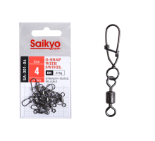 Вертлюг с застежкой Saikyo SA-301-04 - 10 шт (23кг)