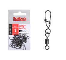 Вертлюг с застежкой Saikyo SA-301-02 - 10 шт (28кг)