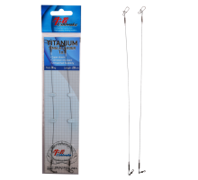 Поводок Ushiwaka Titanium Single UTS12009, 1х1, 9кг/20см, 2шт