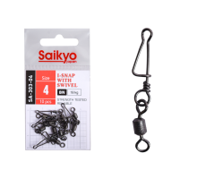 Вертлюг с застежкой Saikyo SA-303-04 - 10 шт (18кг)