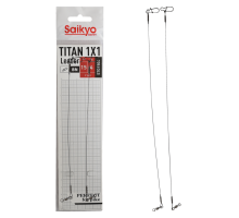 Поводок Saikyo Titan 1x1 STO1504, 4кг/15см, 2шт
