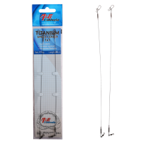 Поводок Ushiwaka Titanium Single UTS12017, 1х1, 17кг/20см, 2шт