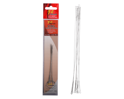 Поводок Ushiwaka Steel Twisted UST1012, 12кг/10см, 10шт