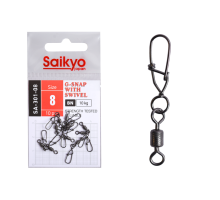 Вертлюг с застежкой Saikyo SA-301-08 - 10 шт (10кг)