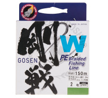 Шнур Gosen W4 braid 150м Moss Green #0.8 (0,153мм) 4,6кг.