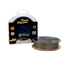 Шнур Power Phantom Synapse NANO PE 100m, multicolor #0,2 (4,2кг), 0,08mm