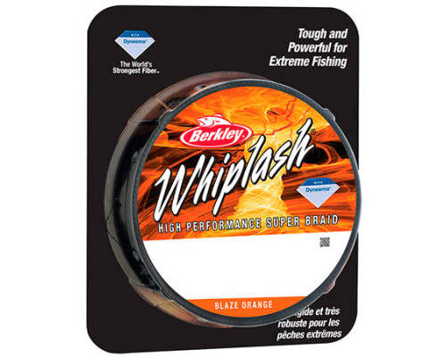 Шнур Berkley WHIPLASH Orange, 110M, 0.25MM