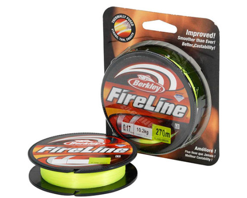 Шнур Berkley FIRELINE Green, 270M, 0.20MM