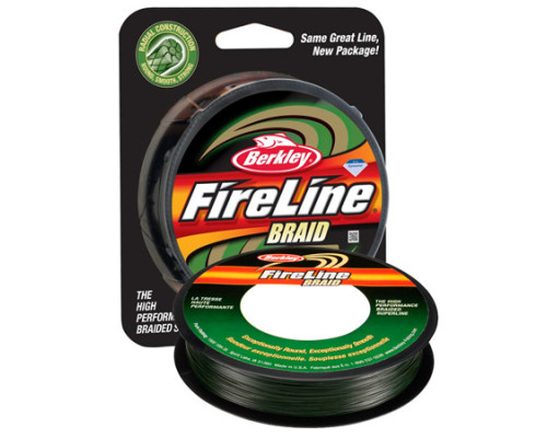Шнур Berkley FIRELINE BRAID Green, 270M, 0.35MM