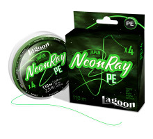 Шнур Lagoon NeonRay 110m, #0,4 fluo-green 0,104мм 5,9кг