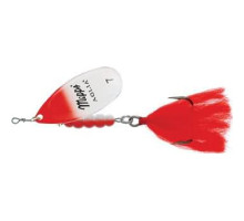 Блесна вращ. Mepps AGLIA 7, Red/White/Silver (блистер)