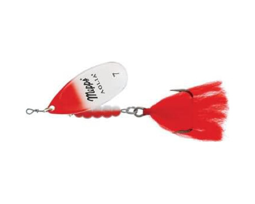 Блесна вращ. Mepps AGLIA 7, Red/White/Silver (блистер)