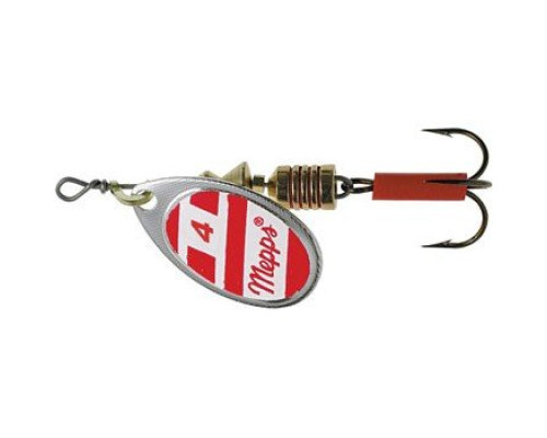 Блесна вращ. Mepps AGLIA White/Red, 4, SILVER