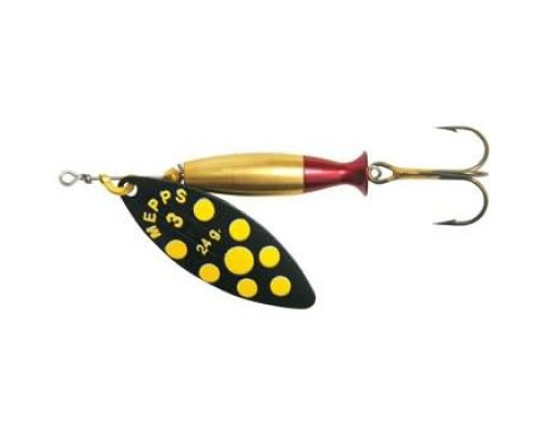 Блесна вращ. Mepps AGLIA LONG HEAVY, 2, Black/Yellow