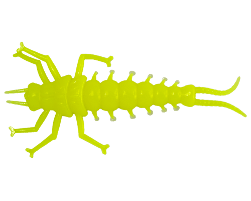 Мягкие приманки LureMax STONE FLY 1,5"/4,5 см,001-Chartreuse (10 шт)